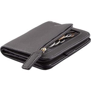 Womens Rfid Blocking Small Compact Bifold Luxury Genuine Leather Pocket Wallet